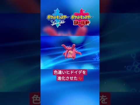 【ポケモン剣盾】色違いヒドイデを『ドヒドイデ』に進化✨ #shorts