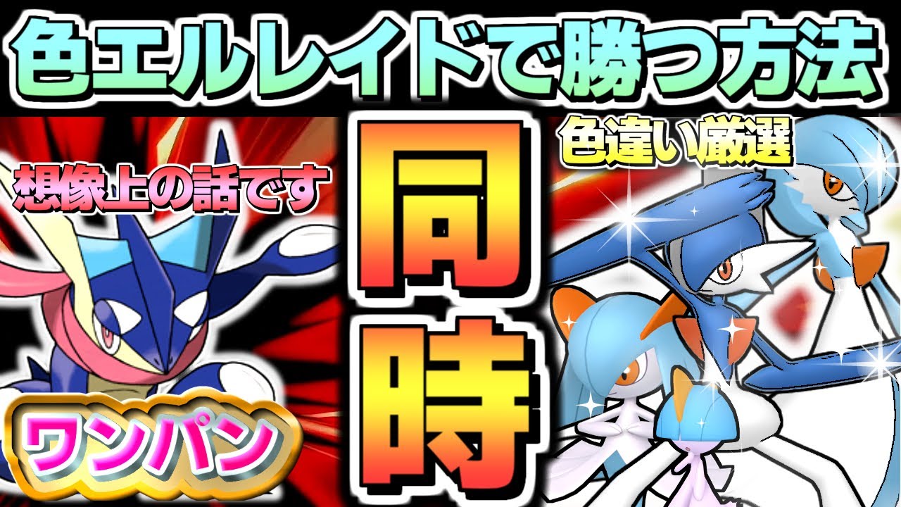 【ポケモンSV 色違い厳選】ゲッコウガをワンパン!? エルレイド育成しよう。 同時に ラルトス キルリア サーナイト レイド用ポケモン スパイスなし ポケモンカーレットバイオレット スカバイ