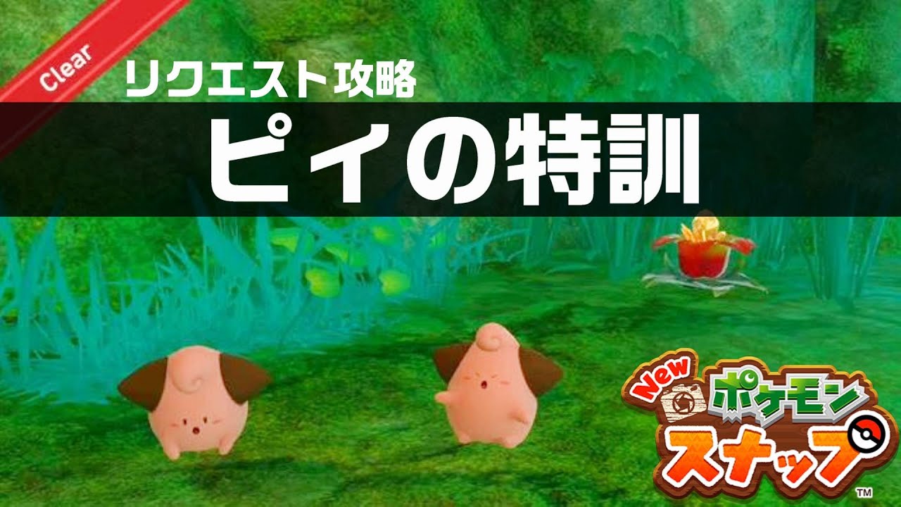 ピィの特訓【Newポケモンスナップ・リクエスト攻略】