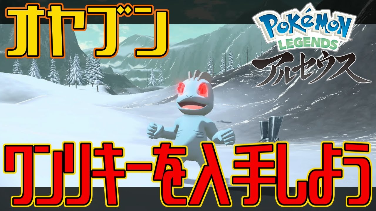 【ポケモンアルセウス】オヤブンのワンリキーを入手しよう【Pokémon LEGENDS アルセウス】
