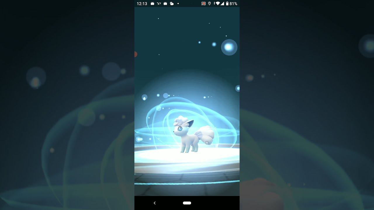 アローラロコンからアローラキュウコンへ進化