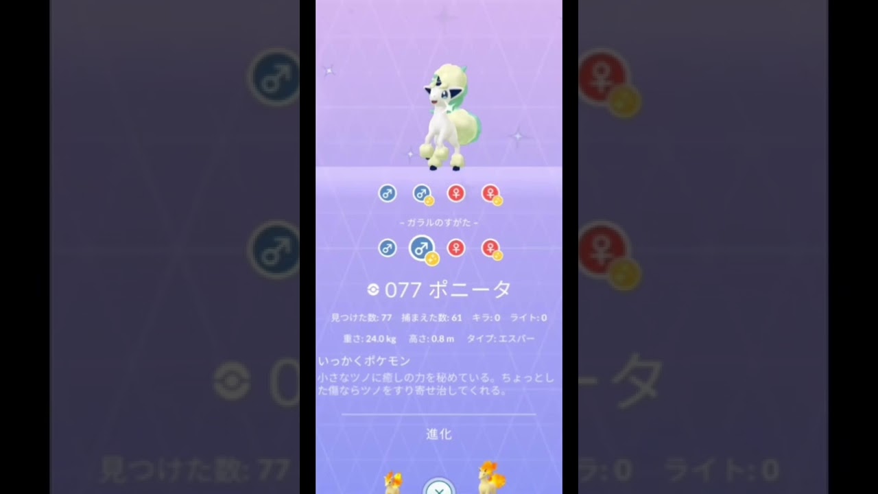 ポニータ色違い&ガラルポニータ色違い【色違いポケモン】ダイパリメイク