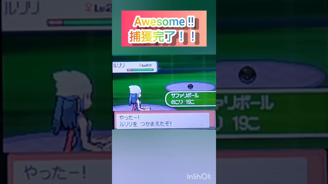 【ポケモンDP】色違い捕獲日記　81日目　ルリリ　【PokémonDP】The diary Capturing shiny Pokémon's　Day81　Azurill　#shorts