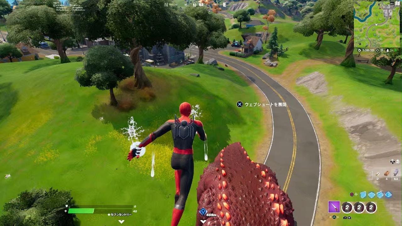 スパイダーマンvs巨大リザード(恐竜)スパイダーマンノーウェイホームフォートナイトFortnite