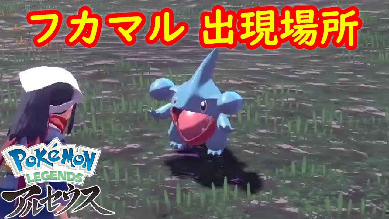 【フカマル】出現場所 入手方法 攻略  【Pokémon LEGENDS アルセウス ポケモン レジェンズ アルセウス】