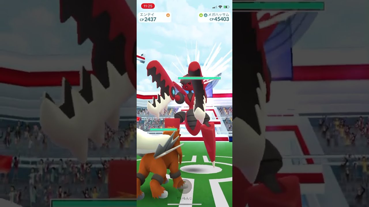 ポケモンGO メガレイド　VSメガハッサム