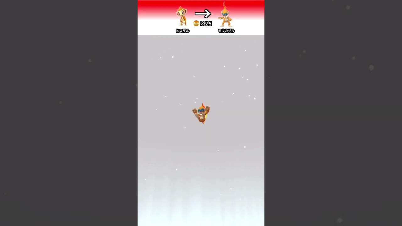 ポケモンGO 「ヒコザルの進化」　＃ポケモンGO ＃ポケモン