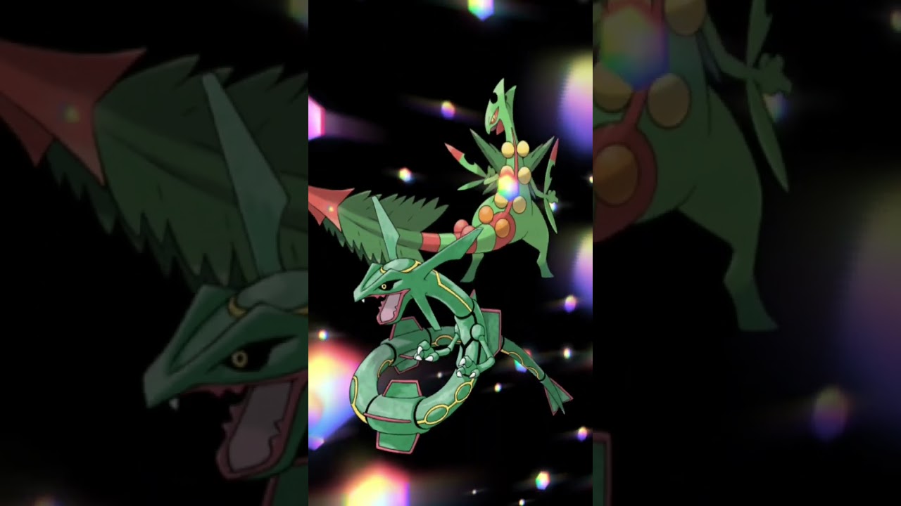 レックウザを纏うメガジュカイン【纏うシリーズ③】 #pokemon #ポケモン #合体 #イラスト #お絵描き #ポケモンsv #ファンアート