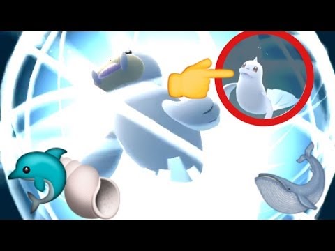 PK ポケモンGO無強化パウワウをジュゴンに進化するシーン！