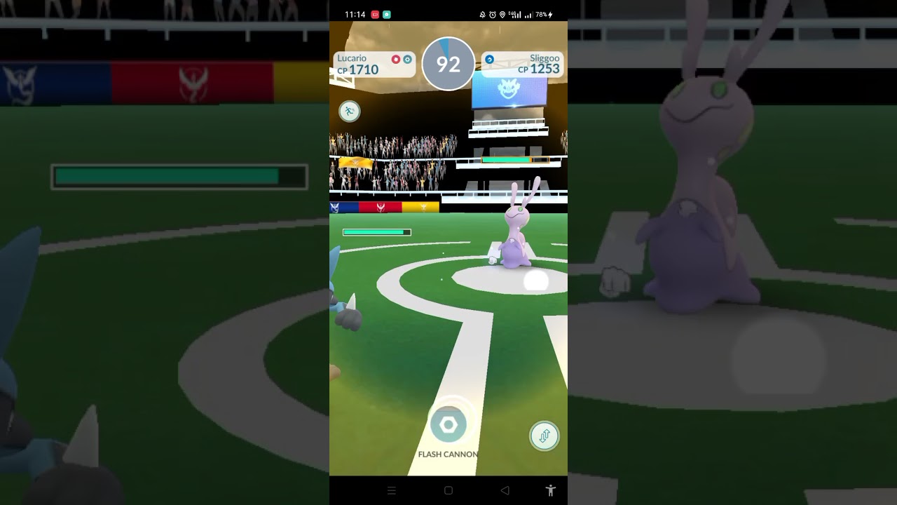 So Strong!!!! Lucario Beat Sliggo Then Defeat Leavanny 👍