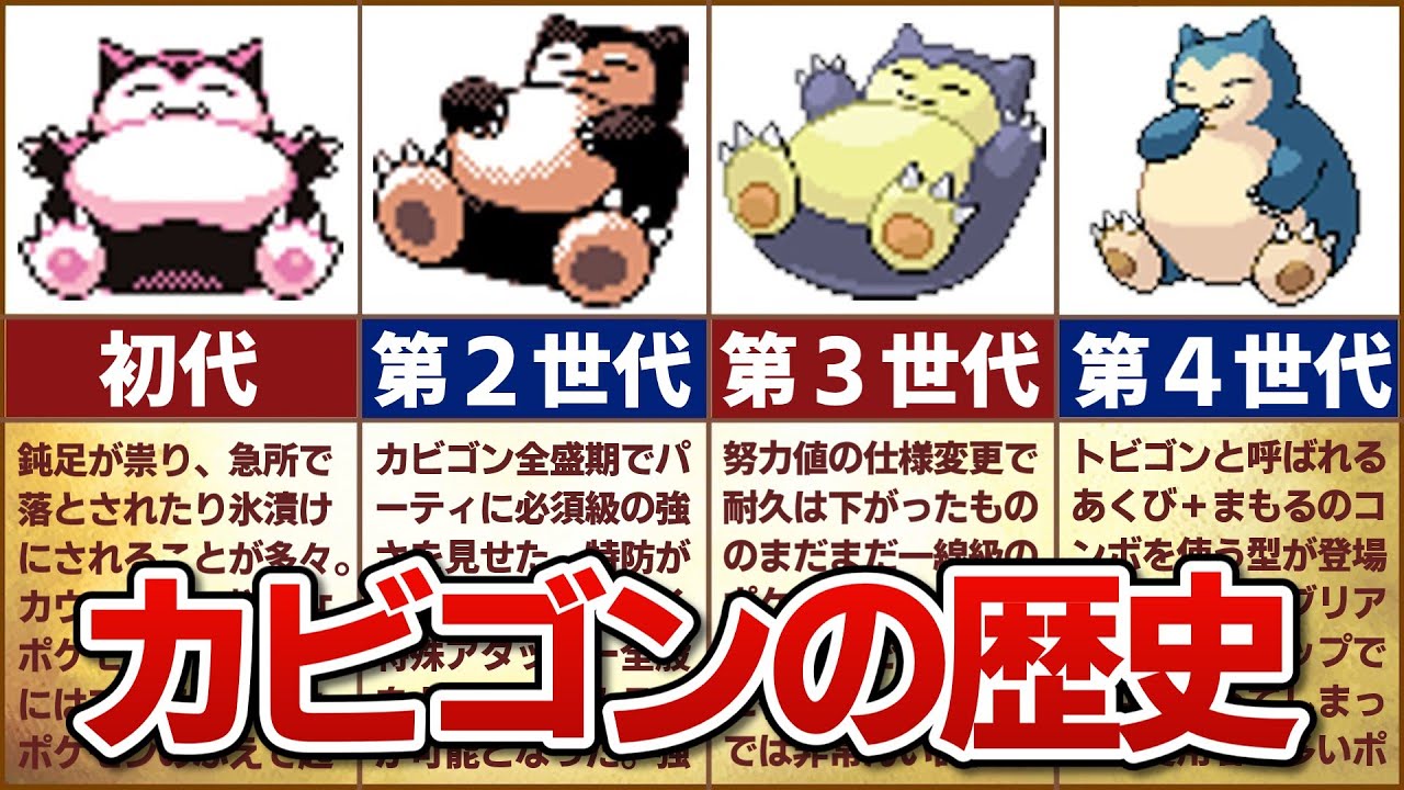 【安定感バツグン】対戦環境におけるカビゴンの歴史
