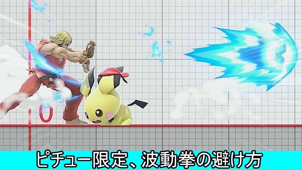 リュウケンの波動拳がピチューだけに当たらない件について