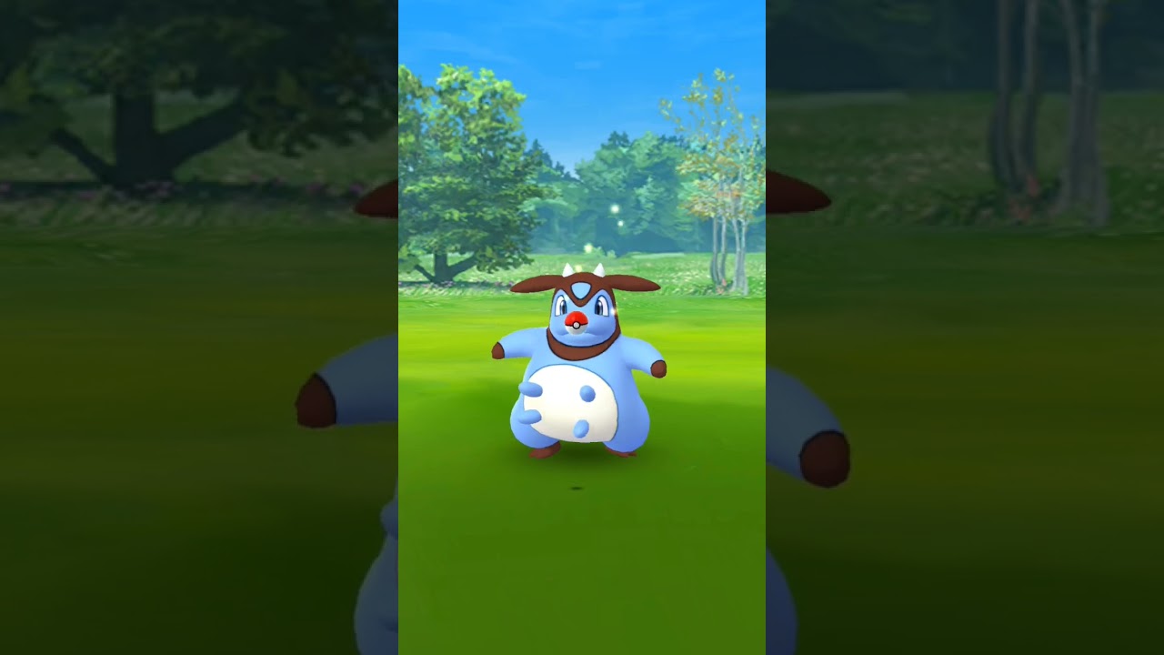 対戦の報酬でミルタンクの色違い来たw#ポケモンgo #ポケモンgo色違い#色違い