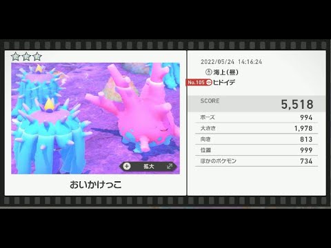 Newポケモンスナップ　★3ヒドイデ【5518】