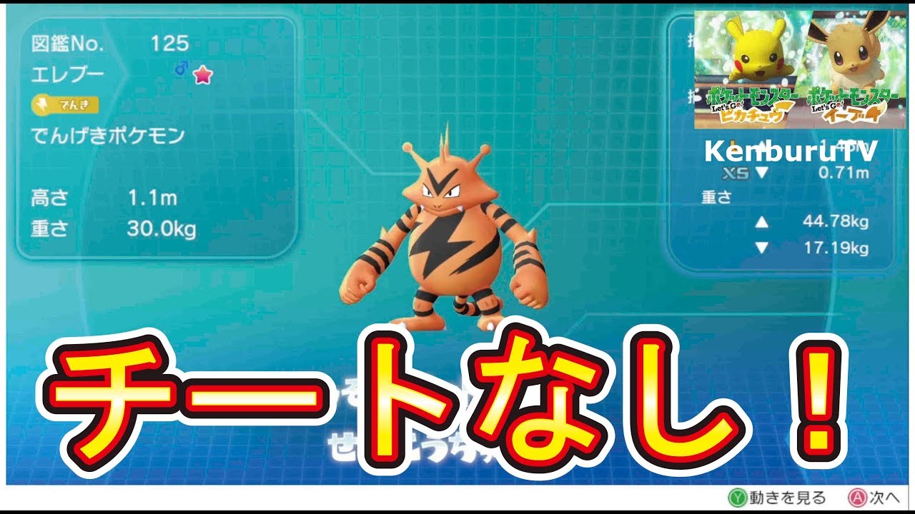 チートなし！６時間色違いエレブーを探した結果まさかのライブ終了直後の奇跡が！【ポケモンレッツゴーピカチュウイーブイ】