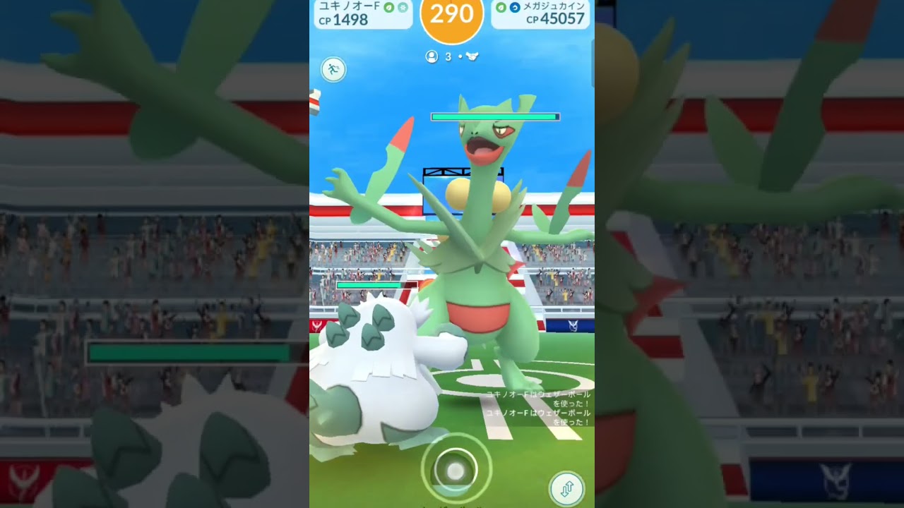 【Pokémon GO】Raid battle/Sceptile/ポケモンGO/レイドバトル/メガジュカイン