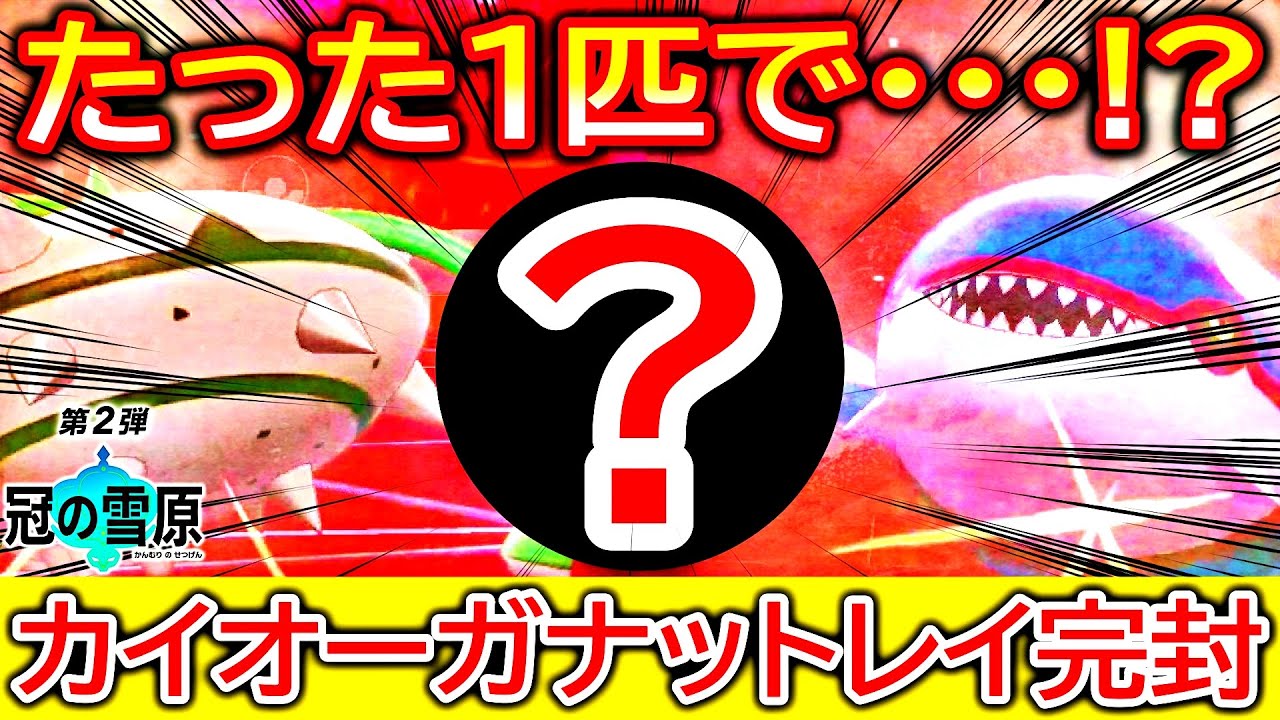 カイオーガ＋ナットレイを1匹で“完封”できる神枠【ポケモン剣盾・冠の雪原】