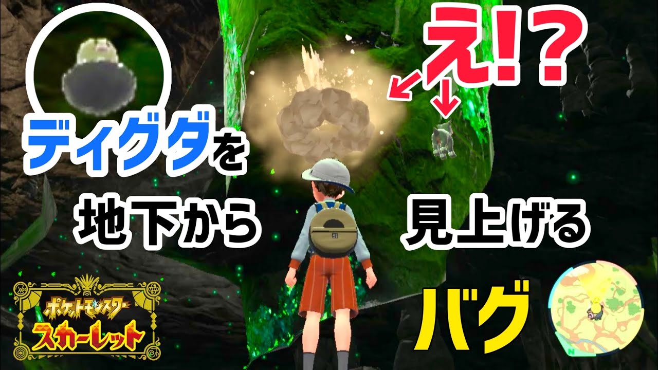 【ポケモンsv】ディグダが下から見えるバグ Pokemon Diglett