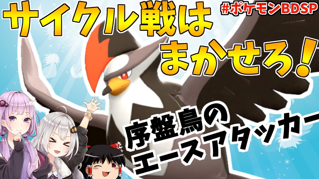 【ポケモンBDSP】ムクホークでサイクル戦しよう！【ボイスロイド+ゆっくり実況】