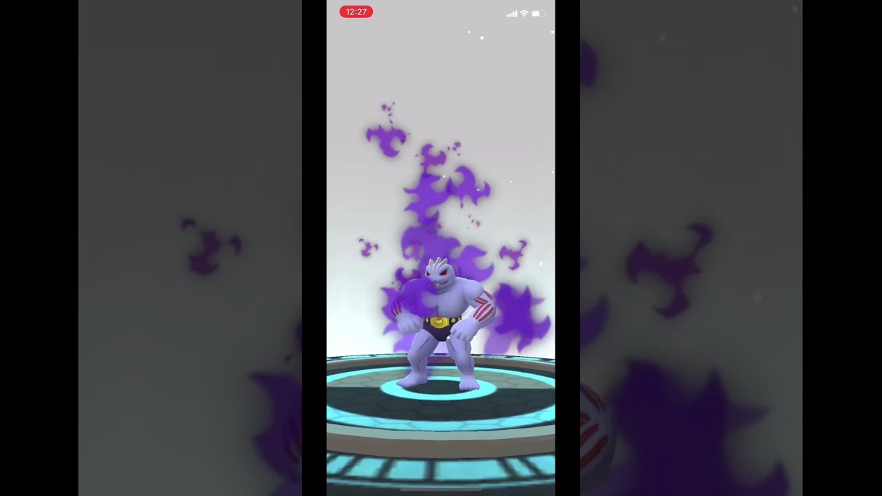 ポケモンGOでシャドウワンリキーがシャドウゴーリキーに進化！