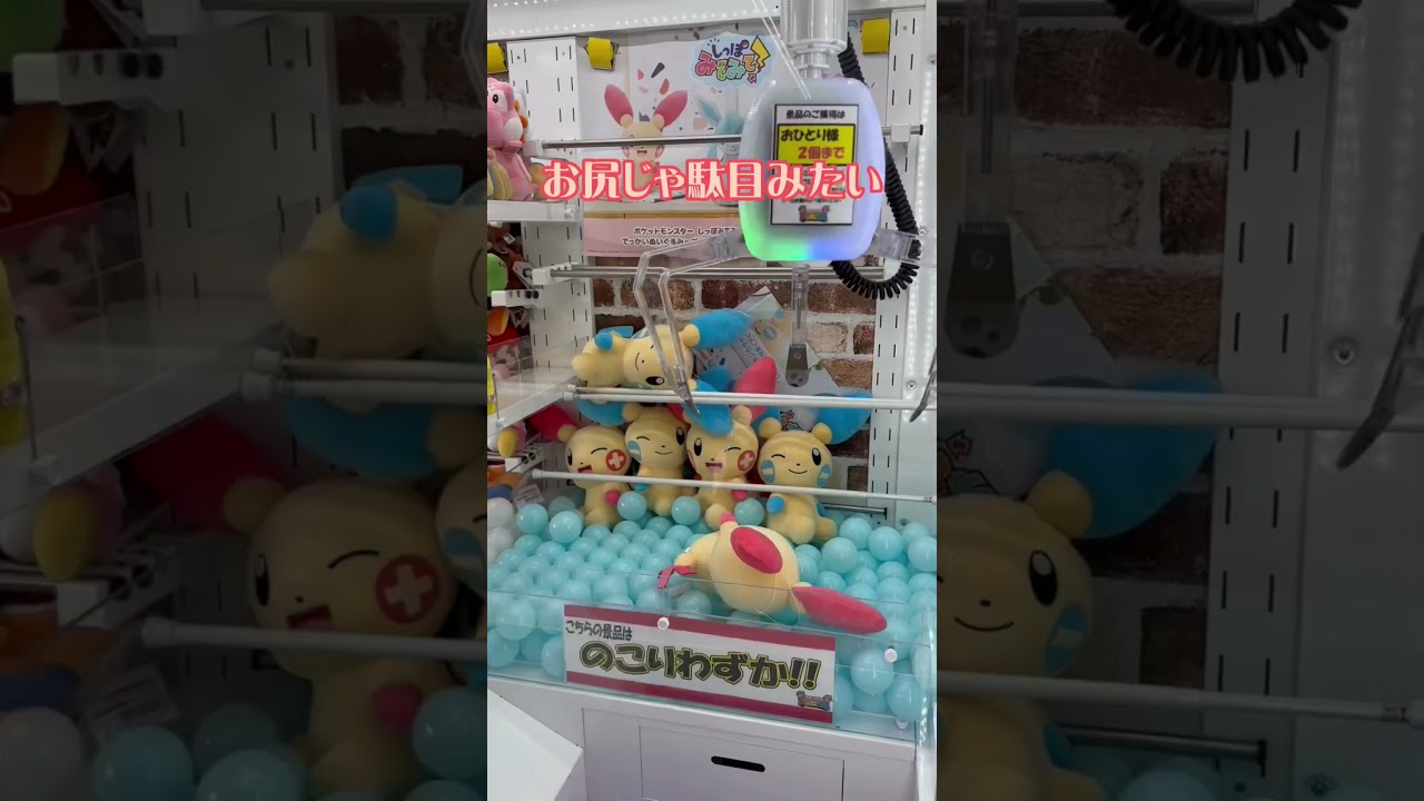 ポケモン❣️プラスルのでっかいぬいぐるみGET！