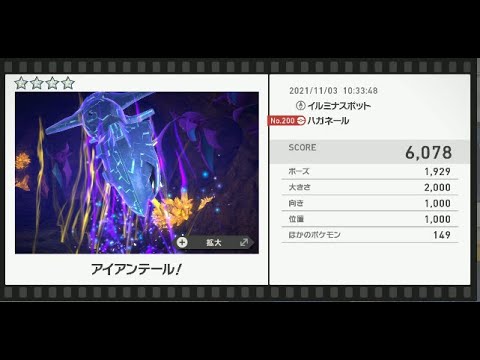 Newポケモンスナップ　★4ハガネール【6078】