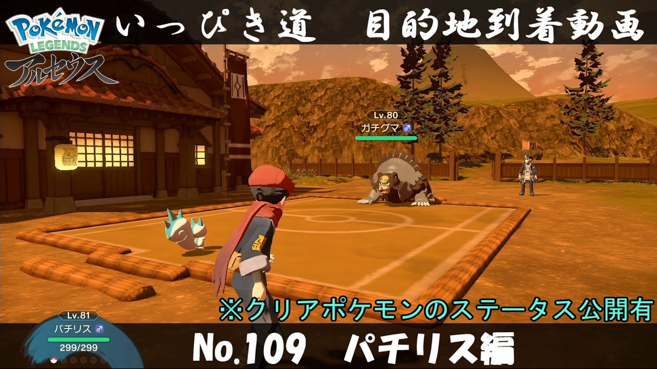【いっぴき道攻略】No.109 パチリス編【Pokémon LEGENDS アルセウス】