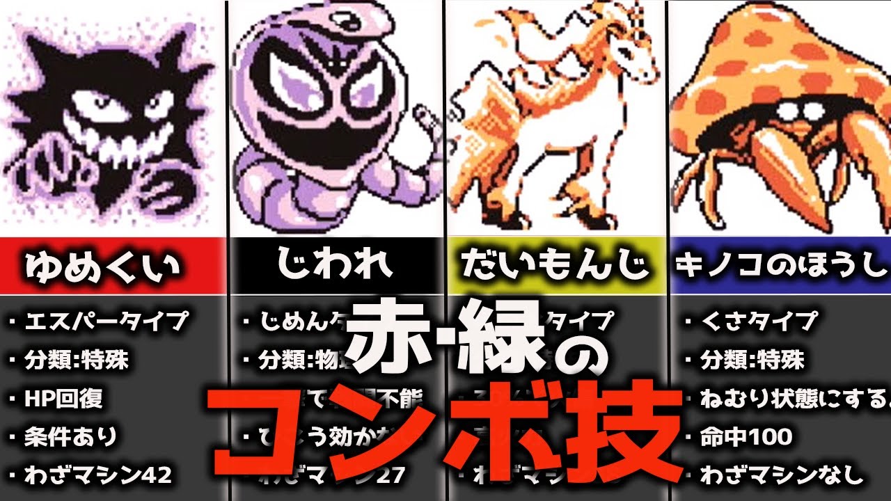 初代ポケモンの最強コンボ技5選