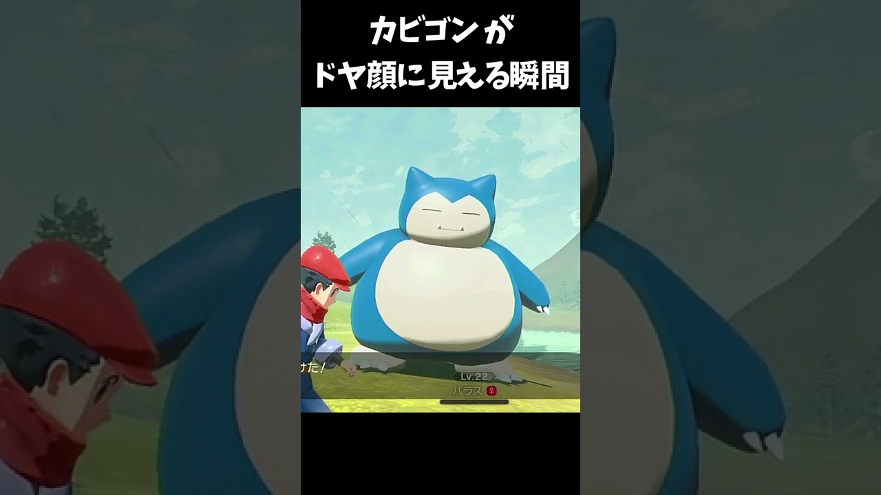 カビゴンがドヤ顔に見える可愛い瞬間【ポケモンアルセウス】#shorts