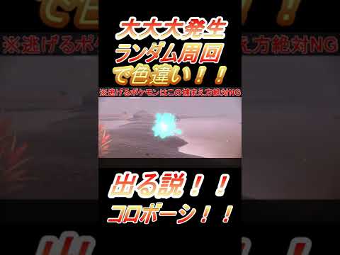 【大大大発生ランダム周回】で色違いコロボーシを出していく者！逃げるポケモン捕獲！　#Short【自然遭遇】【色厳選】【ポケモンレジェンズ】【Pokémon LEGENDSアルセウス】Kricketot