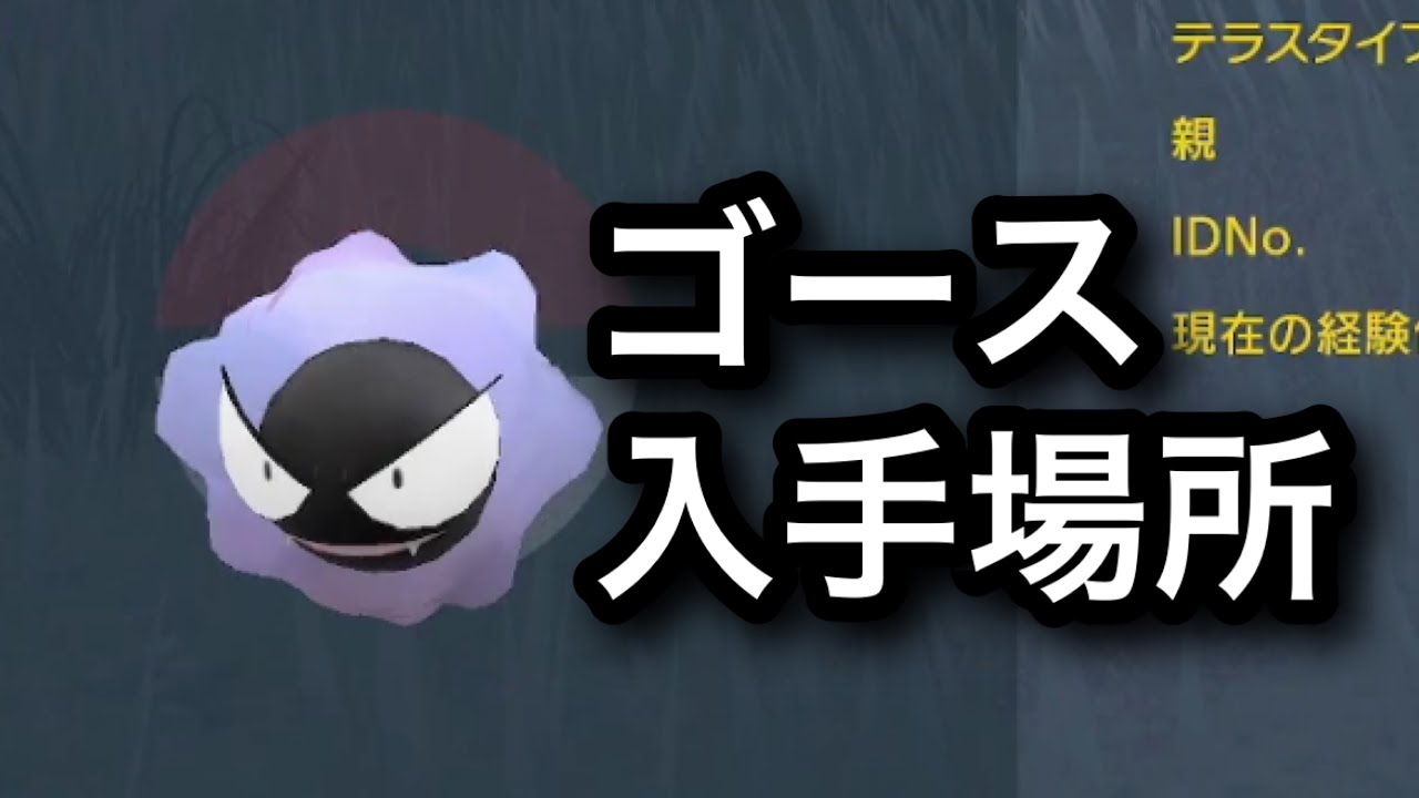 【SV】【速報】ゴース入手場所