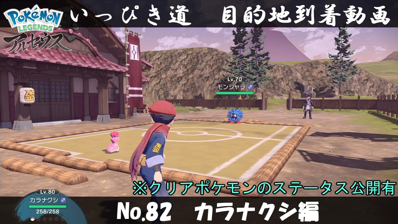 【いっぴき道攻略】No.82 カラナクシ編【Pokémon LEGENDS アルセウス】