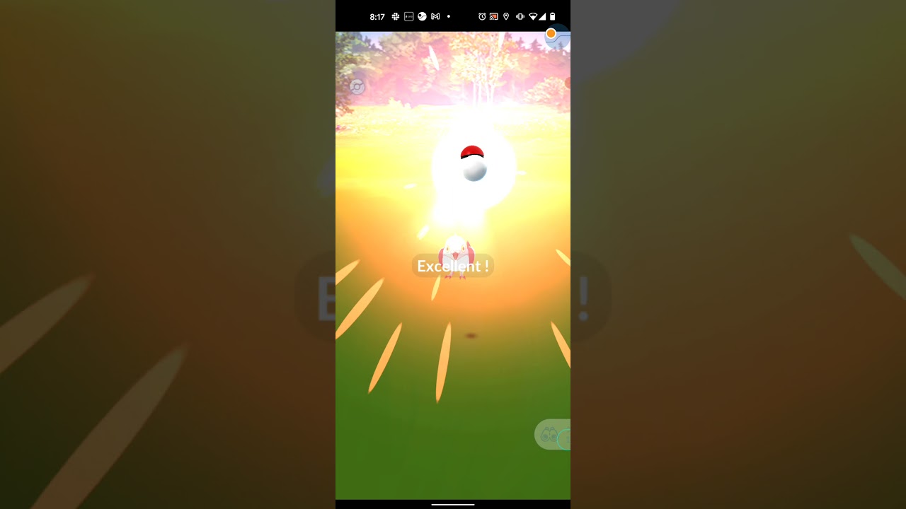 【ポケモンGO】マメパトをワンショット・エクセレント・カーブスローでゲットしただけの動画