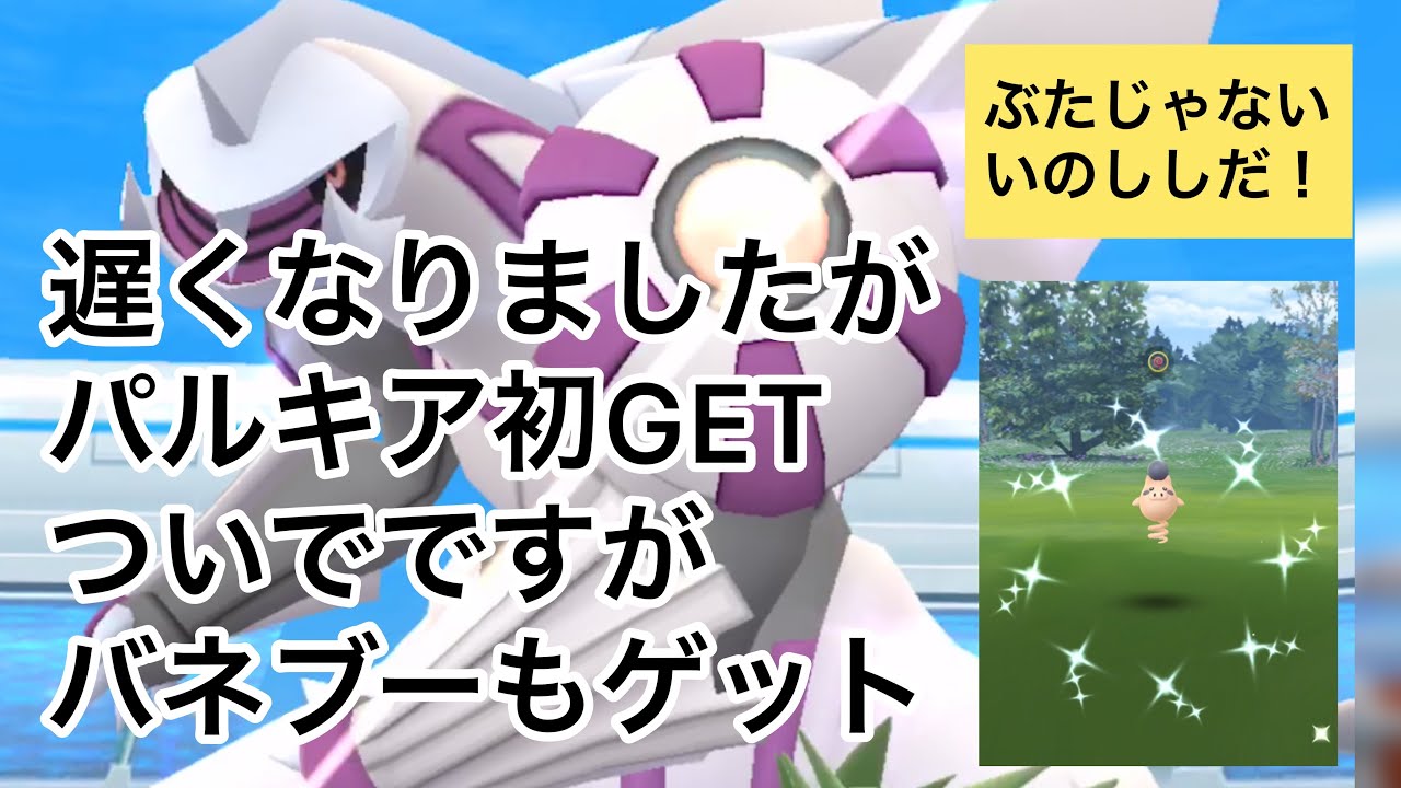 パルキア初GETあと色違いバネブーも初日ゲット【ポケモンGO】