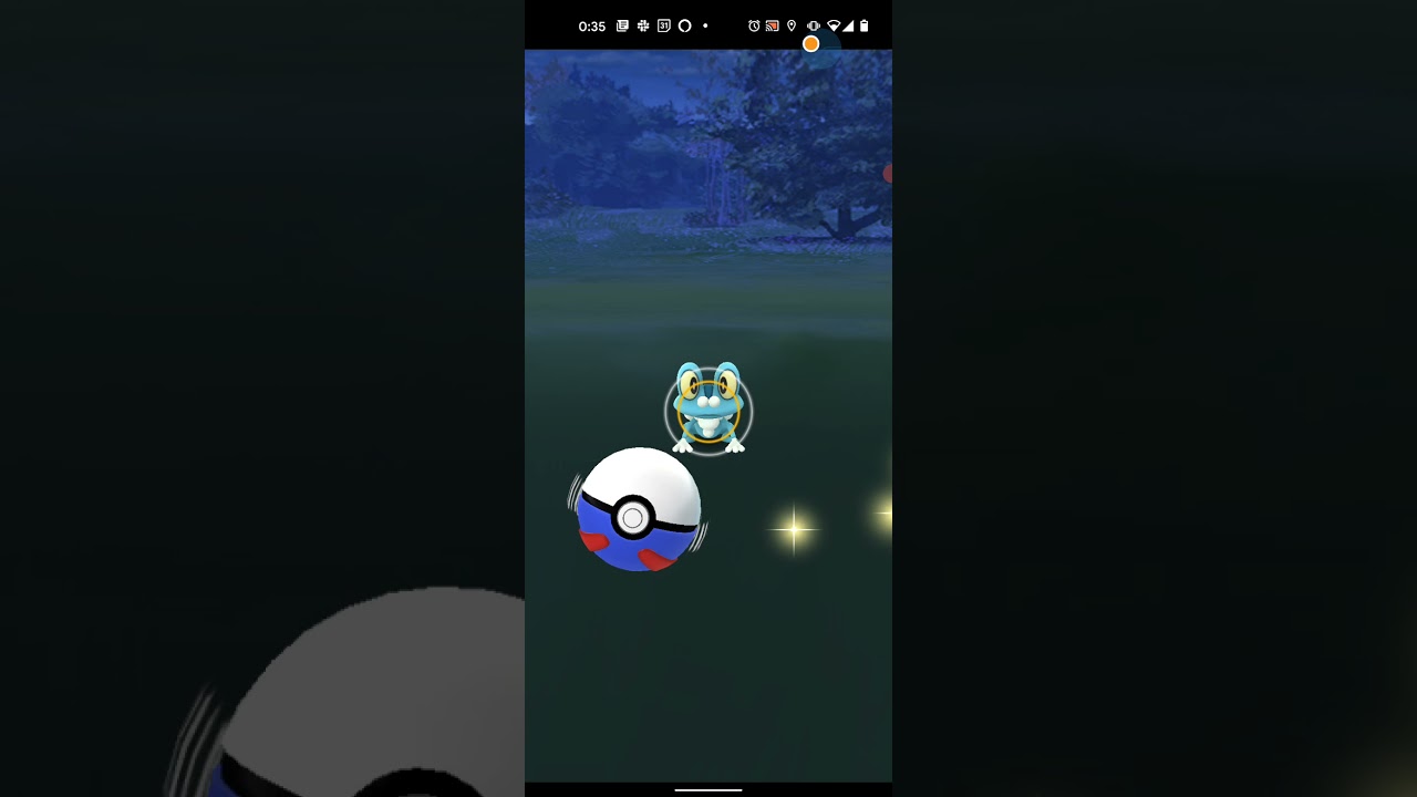 【ポケモンGO】残念：ケロマツをワンショット・エクセレント・カーブスローでゲットならず、ツーショット・エクセレント・カーブスローでゲットになってムッチャ悔しい件