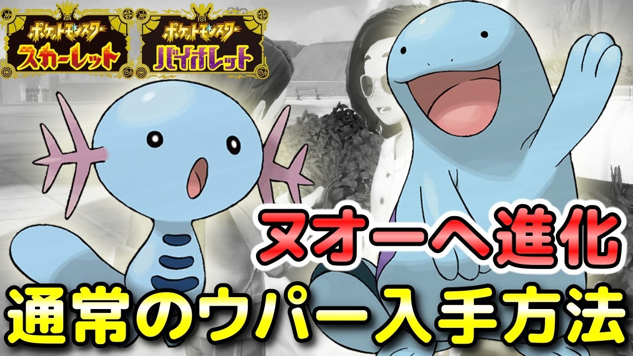 【ポケモンSV】通常ウパー（ヌオー）の入手方法！パルデアのウパーを使って1体だけNPCと交換！【スカーレット・バイオレット】