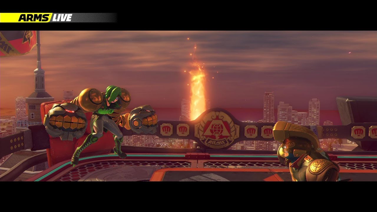 任天堂ARMS グランプリに登場するドクターコイルの特別映像とバッジ #ARMS