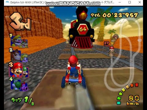 [マリオカートダブルダッシュ]64 カラカラさばくをやってみた(カスタムコース)