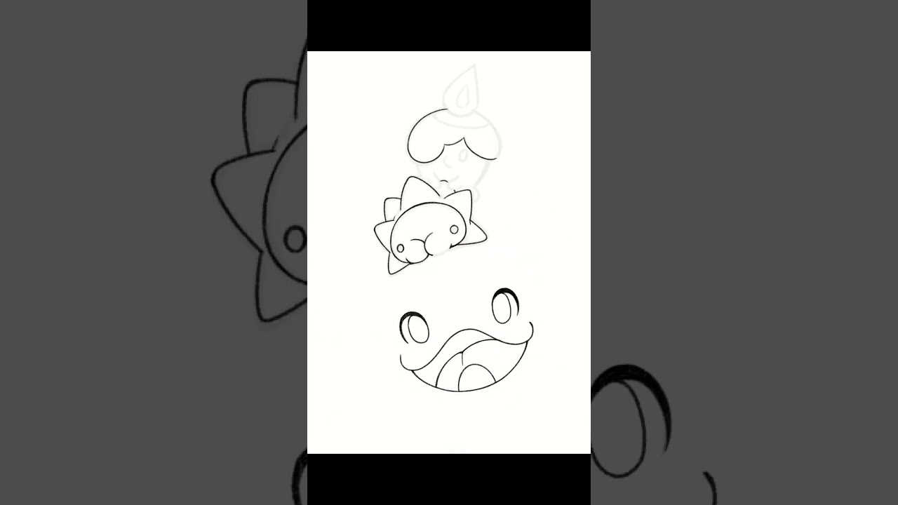 【タイムラプス】毎日ヒトモシを描く㊵【#shorts 】