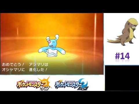 アシマリが進化！そして試練の行方は！？ 【ポケモンサンムーン実況】 #14