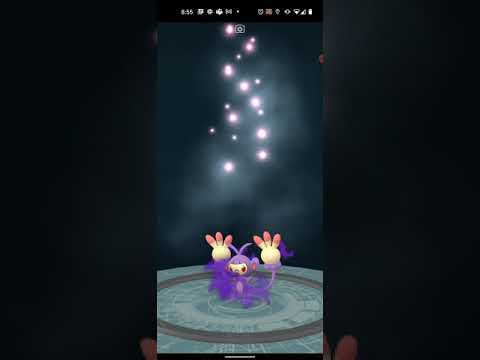 【ポケモンGO】しゃどうエイパムを進化してリトレーンしただけの動画