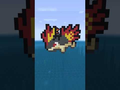 マグマラシ もらいびの伏線 #shorts 【マイクラ_ポケモンドット絵】