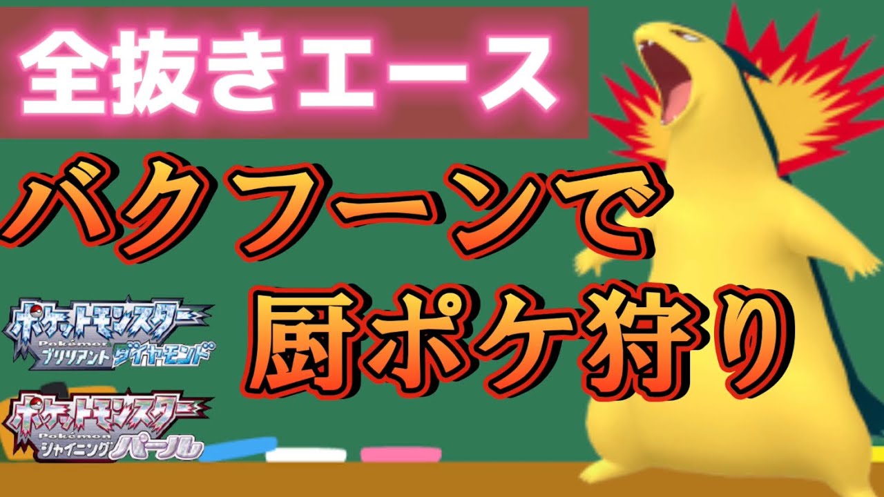 ㉘高速高火力特殊アタッカー『バクフーン』で終盤で全抜きしていく方法。