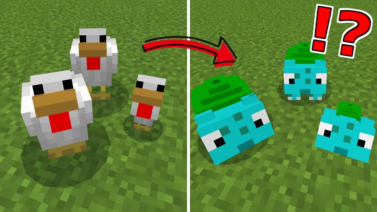 ニワトリがフシギダネに？！【アドオン】【マイクラ】