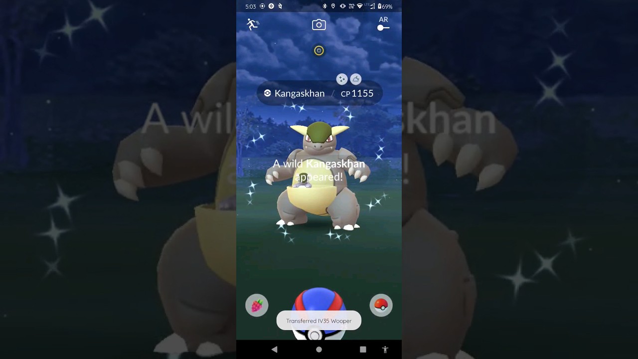 SHINY Pokemon Go|| kangaskan #pokemongo #shinypokemongo