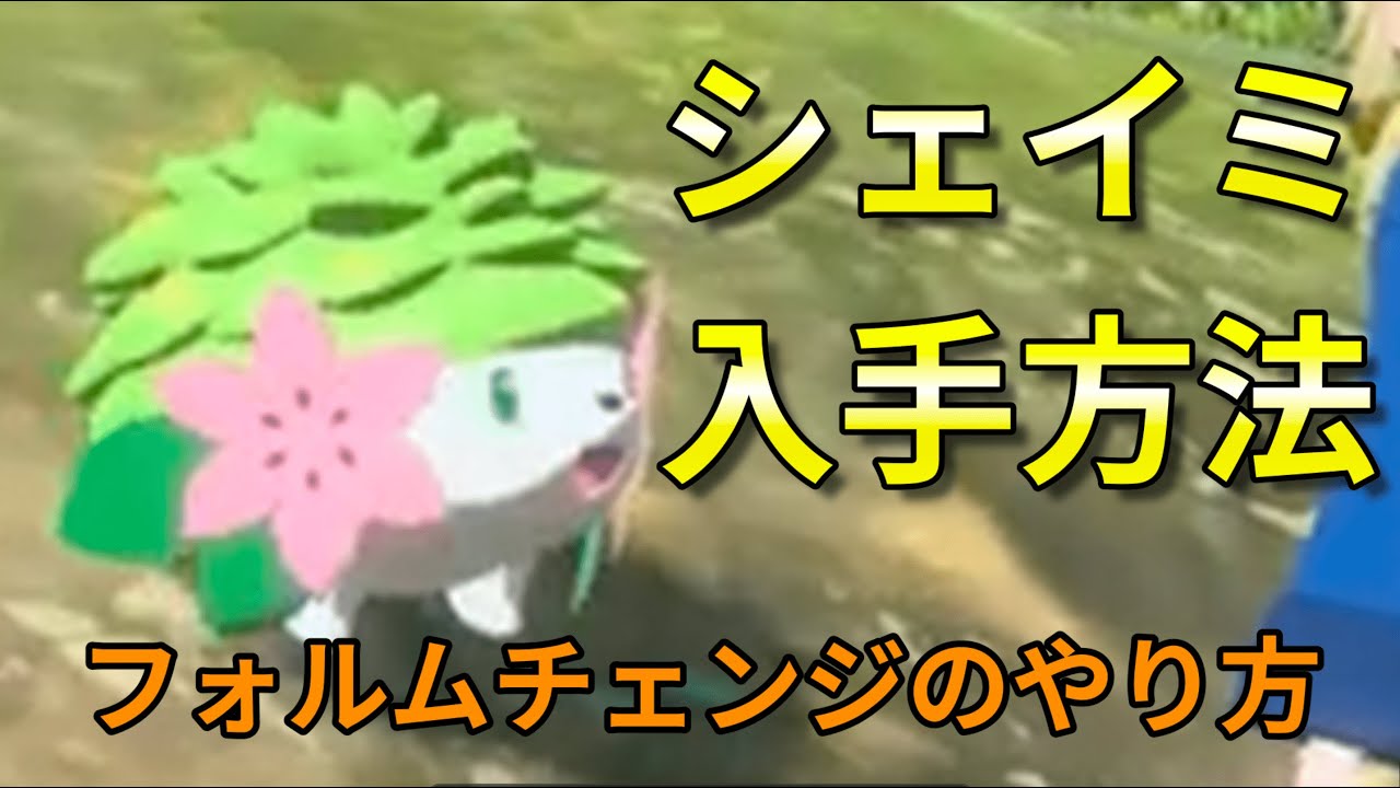 シェイミの入手方法とフォルムチェンジのやり方について解説【ポケモンレジェンズアルセウス】