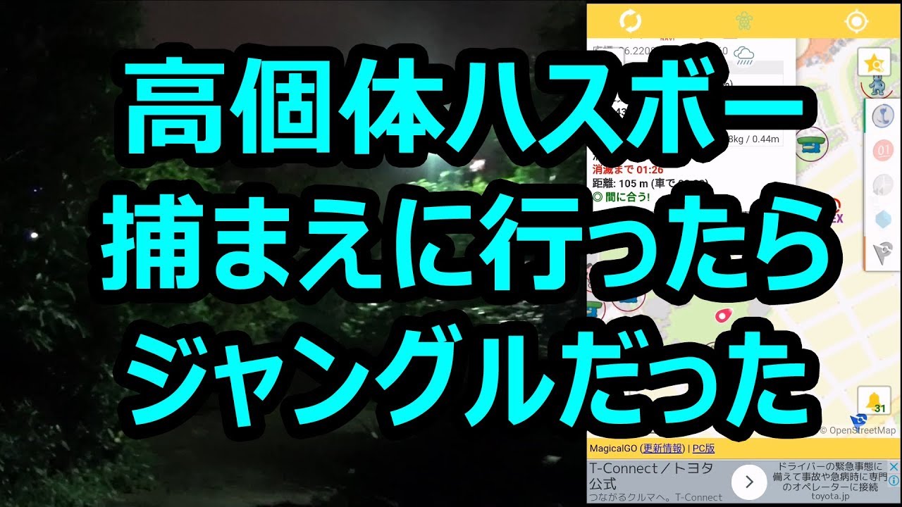 【ポケモンGO】高個体ハスボーを捕まえに行ったらジャングル  in 沖縄