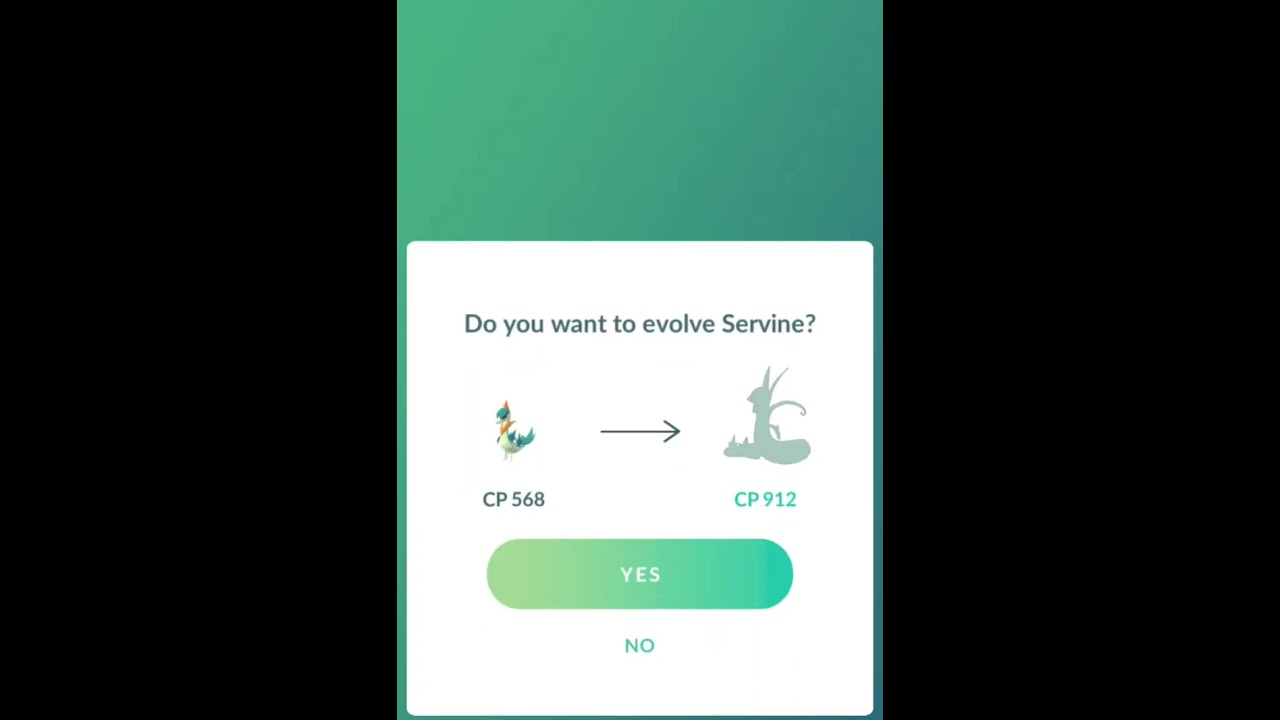 Shiny Snivy Evolve | Pokemon Go #shorts #pokemongo #shinypokemon #pokemon