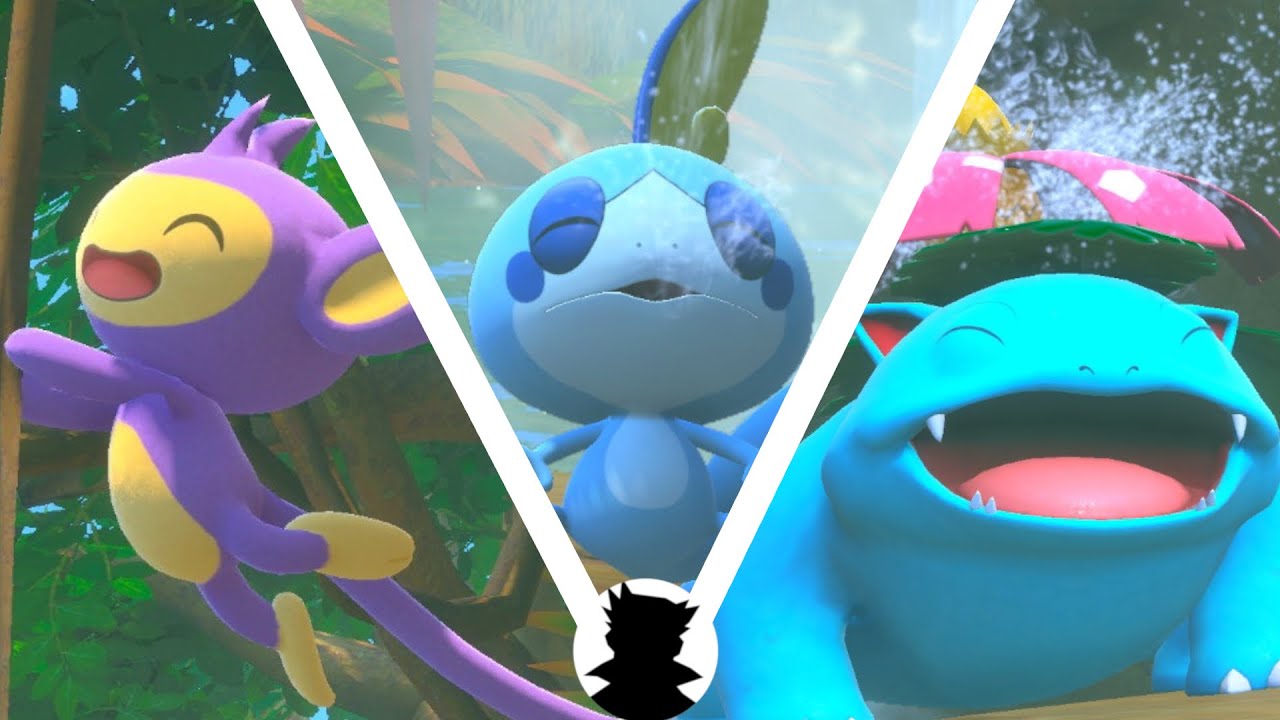 【New ポケモンスナップリサーチ】メッソンとかわいい仲間たち（フシギバナ/エイパム他）＜ジャングル御三家＞