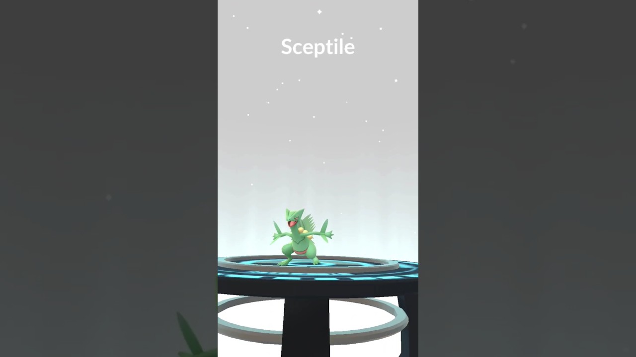 Pokemon go evolving grovyle to sceptile
